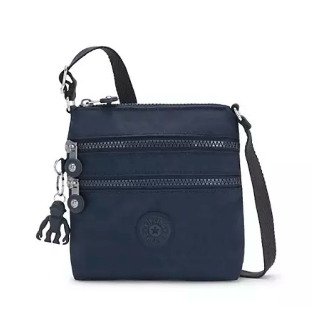 Kipling Alvar XS true blue crossbody bag with gorilla